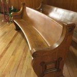 church pew padding before