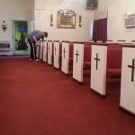 refinishing church pews