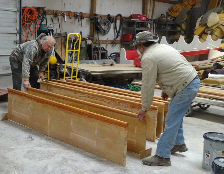 church pew restoration