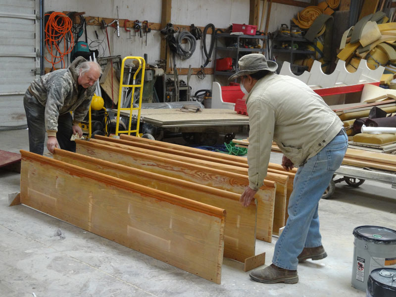 church pew restoration